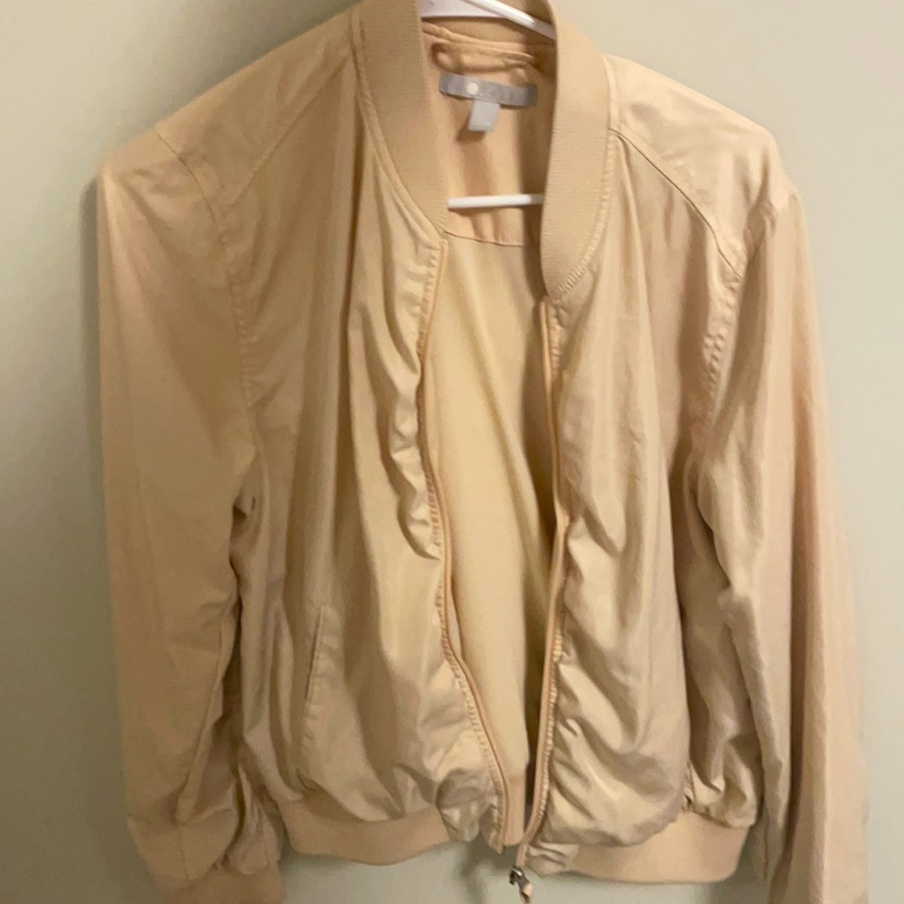Pink wind breaker/bomber jacket size large